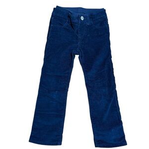 Gap Kids Girls Navy Blue Corduroy Pants Polka Dot Lined Size 4 Years